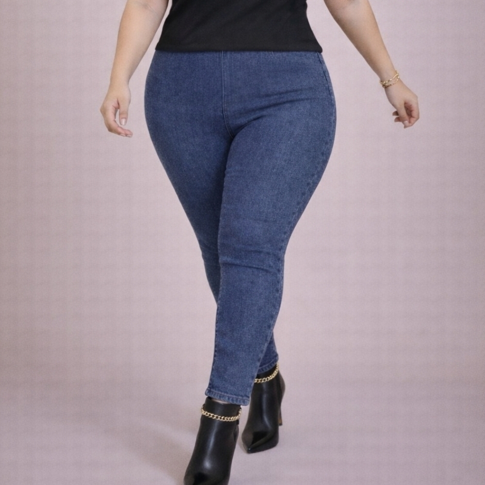 Faded Glory | Blue Sage Wash Jeggings | Soft Stretch Denim Look | Size XL
